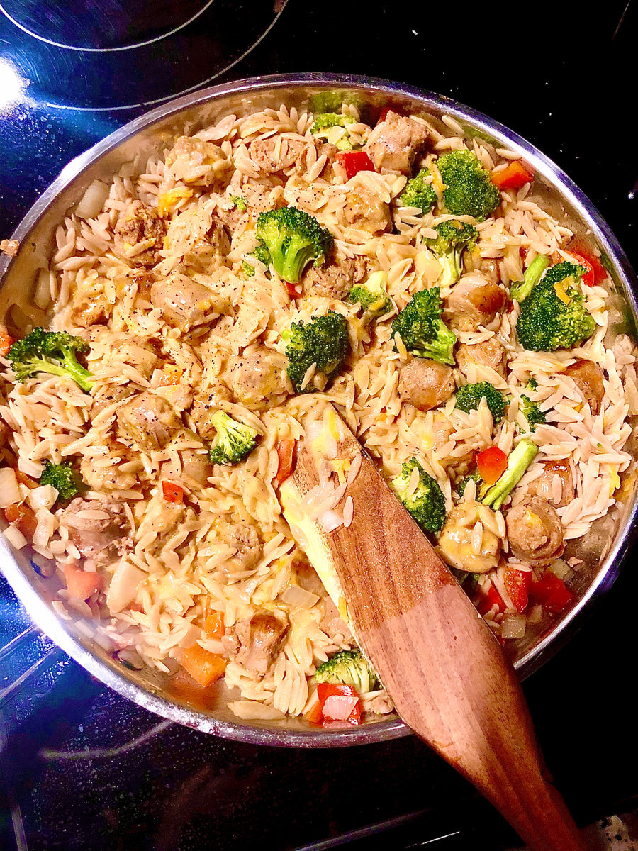 Cheesy Orzo with Italian Sausage – Catanexus