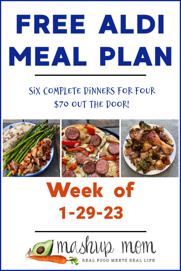 Free ALDI Meal Plan week of 1/29/23