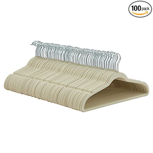 100-Pack Amazon Basics Slim Velvet Non-Slip Suit Clothes Hangers only $34.90