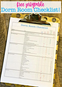 Moving your teen into a college dorm room for the first time can be a daunting task! What will they need? How will they share this space with a roommate? How can you help them to get organized and stay that way? Below you'll find a free printable...