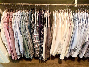 Before and After: Organizing Men’s Closets