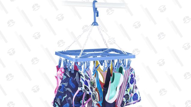 If You Rarely Bother to Air Dry Clothes, Spend $10 On This Hanging Rack