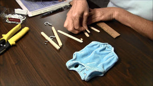 How to make a doll clothes hangers