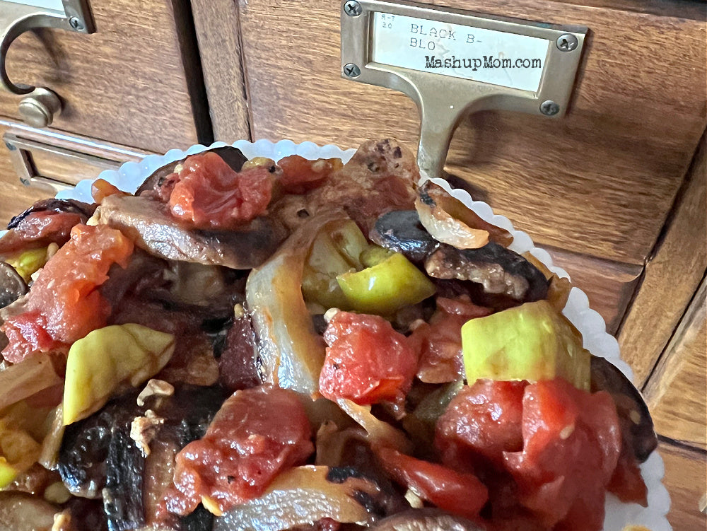 Pepperoncini Pork Chops with Tomatoes & Mushrooms