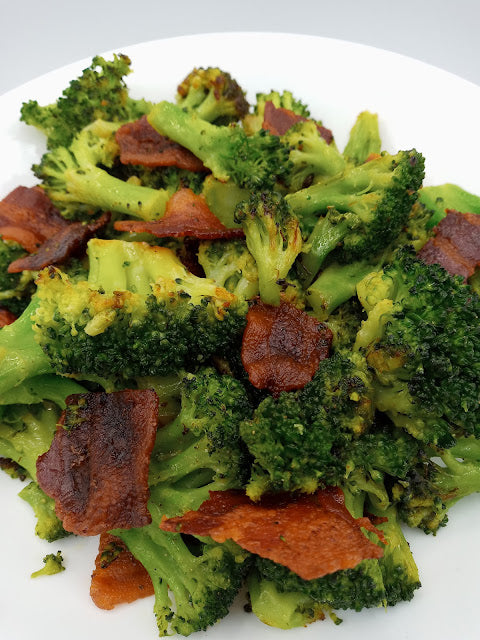 Oven Roasted Frozen Broccoli and Bacon
