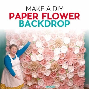 Paper Flower Backdrop Tutorial: Make a Full 8’x8′ Wall of Flowers!