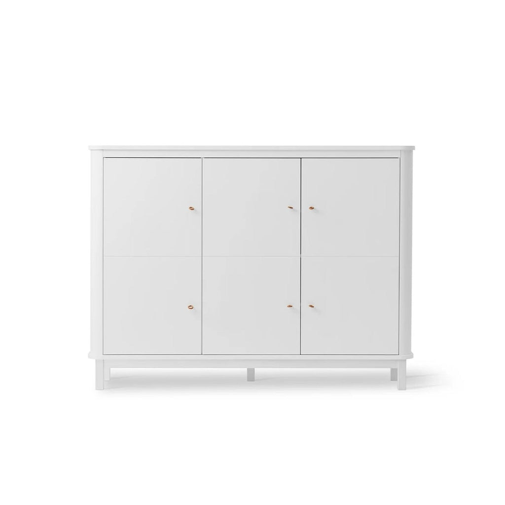 Oliver Furniture Wood Multi Cupboard - 3 Doors - White