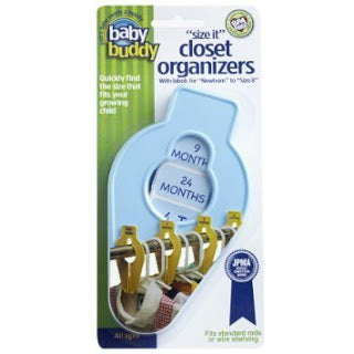 Pack of 5 Baby Buddy Size-It Closet Organizers for ONLY $1.75 (Was $4.99)!!!