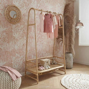 CuddleCo Aria Rattan Children’s Clothes Rail