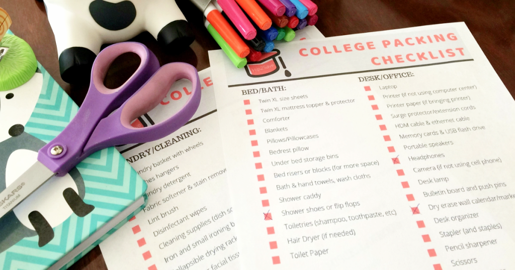 Need Dorm Room Essentials? Print Our FREE College Dorm Checklist For Students.