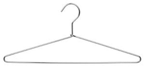 Quality Heavy Duty Metal Suit Hanger with Polished Chrome (8 Pack)