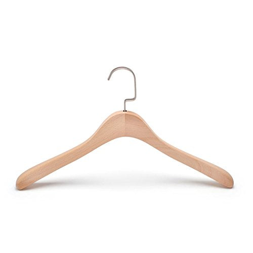 Non-slip- Environmental protection Beech Wooden suit hanger, 2/4 pack hanger (Color : 2 Pack, Size : S)
