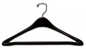 Only Hangers Black 17" Suit Hanger w/ Bar [ Bundle of 25 ]