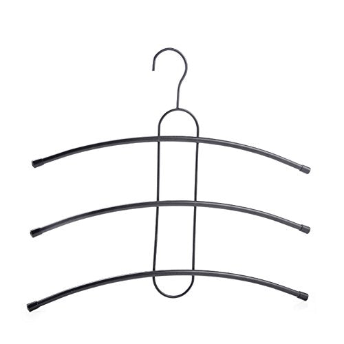 DXG&FX multi-functional three-tier storage rack magic iron hanger Fish bone type simple metal coat hanger-A