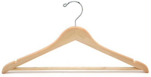 Flat Suit Hanger w/ Bar [ Bundle of 25 ]