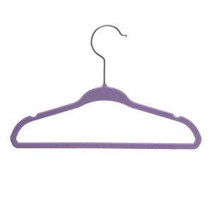 BriaUSA Kids Baby Clothes Hangers Purple Steel Hooks –Ultra Slim, Sturdy Saves You Extra Space – Box of 20