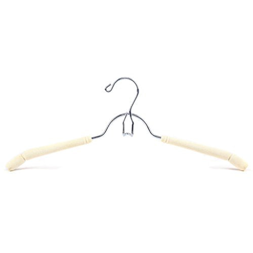 Non-slip- Anti-skid No Trace Province Space Multilayer Can Be Stacked Hanger,5 Pack hanger (Color : Creamy-white)