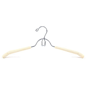 Non-slip- Anti-skid No Trace Province Space Multilayer Can Be Stacked Hanger,5 Pack hanger (Color : Creamy-white)