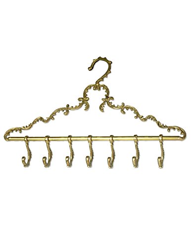 Victorian Trading Co Gold Hanger Scarf & Belt Hook Closet Organizer