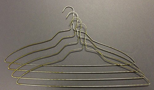 Fabricare Choice - Box Of 100 13 Gauge 20" Wire Golf Knit Hangers Gold