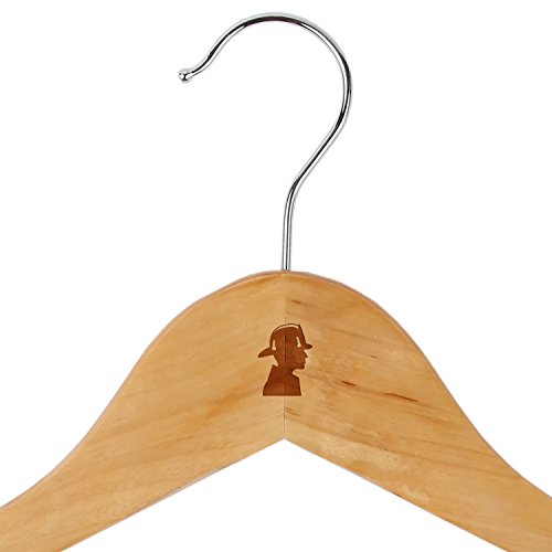 Firefighter Maple Clothes Hangers - Wooden Suit Hanger - Laser Engraved Design - Wooden Hangers for Dresses, Wedding Gowns, Suits, and Other Special Garments