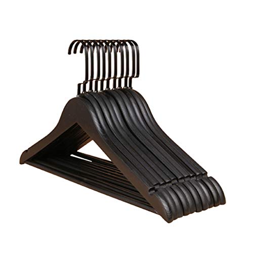 CGF-Drying Racks Hanger Wood Solid Pants Rack for Suit Skirt Jacket A Pack of 10 Size (45x24x1.2) cm