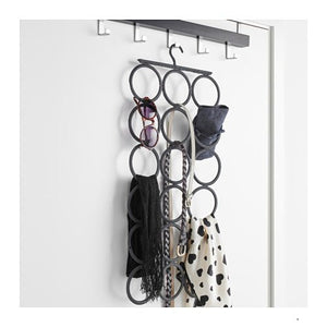 Closet Bath Large Multi-use Hanger (in gray) for shawls, belts, ties, scarfs more Closet Super Organization