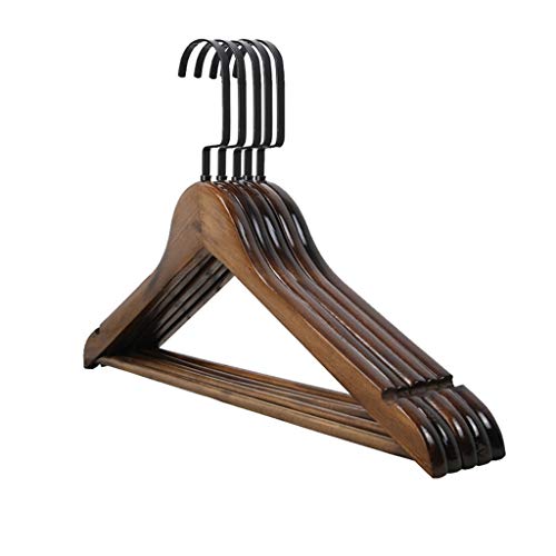 CGF-Drying Racks Hanger Wood Solid Pants Rack for Suit Skirt Jacket Size (45x26x1.2) cm A Pack of 10