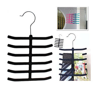 12 Tie Belt Towel Velvet Flocked Non-Slip Scarf Shawl Tie Belt Clothes Hanger