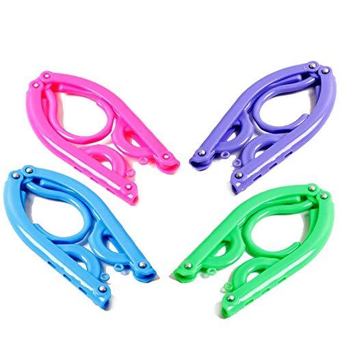 4PCS Travel Folding Hanger Convenient Outdoor Business Men's and Women's Underwear Bra Socks Skirt Drying Rack AP007