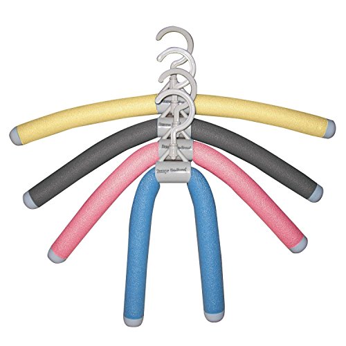 Luxury Living - Best 18-inch Bendable and Lightweight Multicolored Foam/ Plastic Indoor Clothes Hangers (8-pack)