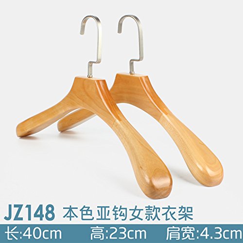 U-emember Home Suits Non-Slip Wooden Coat Hangers Wooden Poles Adult Clothing And Non-Marking Solid Wood Hangers Coat Hanger 20 ,Jz148-22) Thick 4.5 Natural Asian Girl