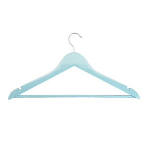 Harbour Housewares Wooden Clothes Hanger - Pastel Blue