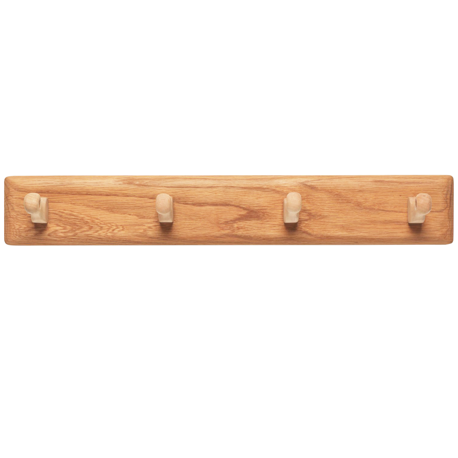 WOODEN COAT RACK 4 PEG