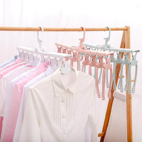 Folding Non-Slip Hanger Balcony Durable Garment Storage Organizer