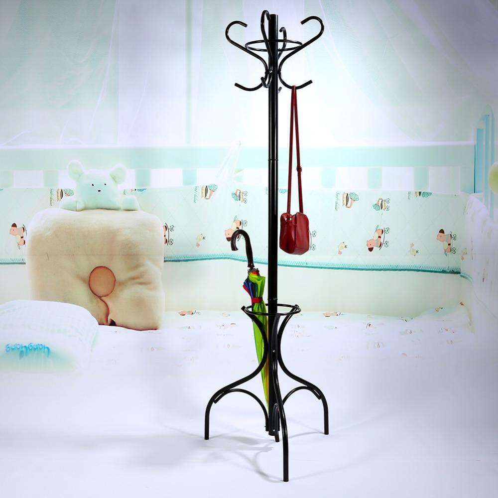 8 Hooks Metal Tree Style Clothes Hanger Stand