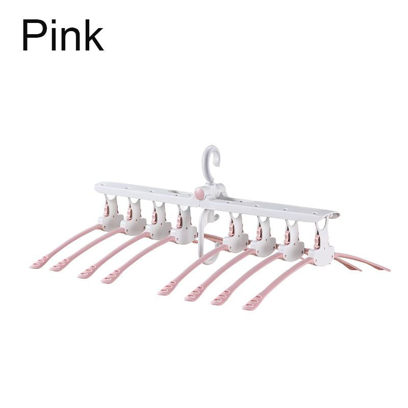 Portable 8 in 1 Foldable Travel Hangers Multi-Function Folding Magic Clothes Hangers